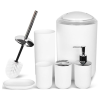Bathroom Accessories Set6-Piece White