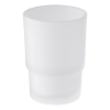 Angle Simple Frosted Glass Tumbler, Bathroom Toothbrush Holder