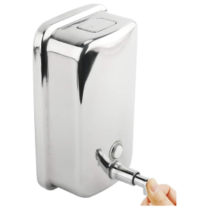 Commercial Wall Mount Soap Dispenser, 1000ml, Stainless Steel, Manual Pump