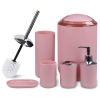 Bathroom sets 6 pcs pink