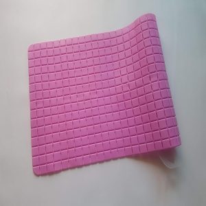 Bathlux Non-Slip Bath Mat Shower Rug PVC Mat Anti-Bacterial (Pink) UAE