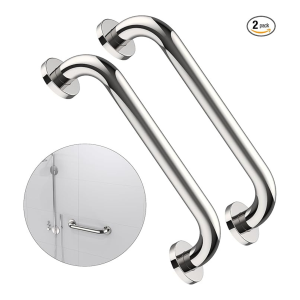 2 pack 16 Inch Stainless Steel Shower Grab Bar,Shower Handle, Bathroom Balance Bar, Safety Hand Rail Support,Handicap, Elderly, Injury, Senior Assist Bath Handle, 16″*1.25″ UAE