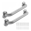 2 pack, 12 Inch Stainless Steel Shower Grab Bar,Shower Handle, Bathroom Balance Bar, Safety Hand Rail Support,Handicap, Elderly, Injury, Senior Assist Bath Handle, 12″*1.25″ UAE