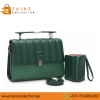 VERNIKA Elegance Satchel, Ladies Handbag with Wallet & Strap(Green Color)